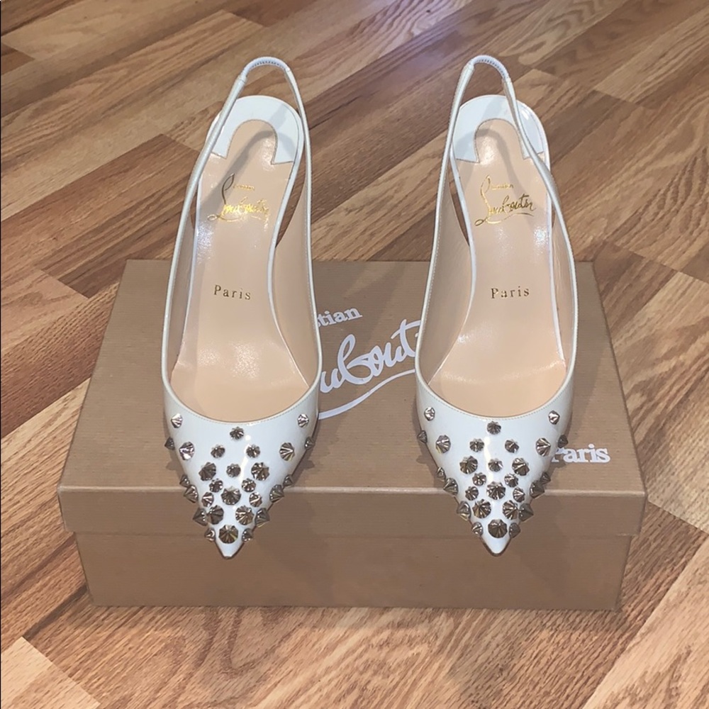 Christian Louboutin drama sling